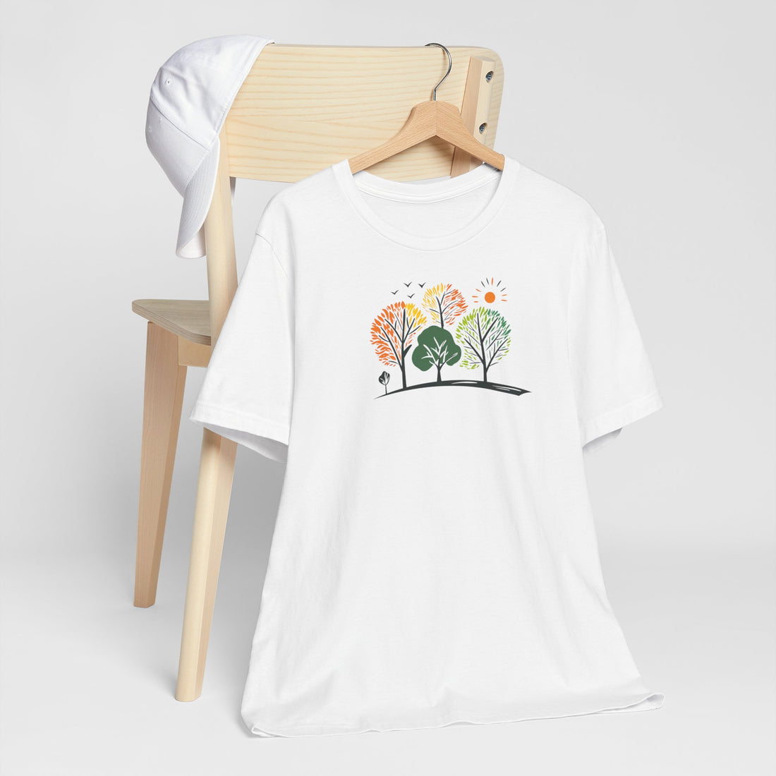 Colorful Forest Trees T-shirt | Nature-Inspired Design | Gift for Nature Lovers