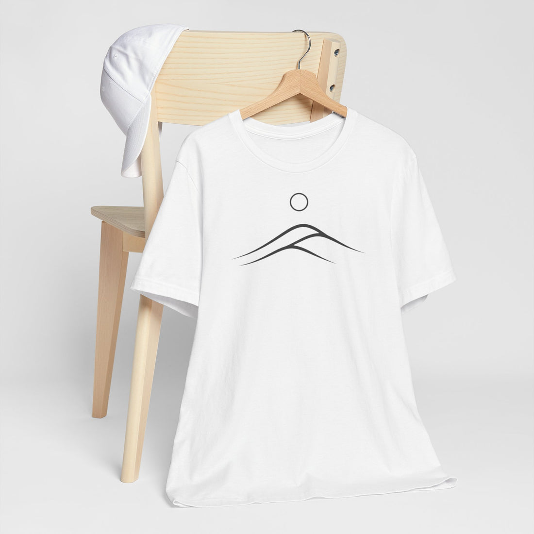 Minimalist Mountain T-shirt | Modern Adventure Design | Perfect for Outdoor Enthusiasts