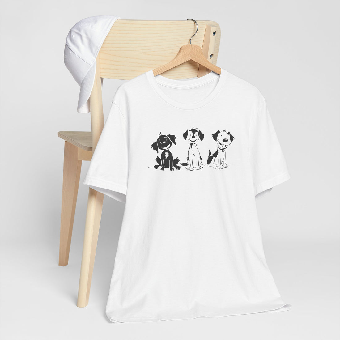 Happy Puppies T-shirt | Cute Dog Trio Design | Fun Gift for Dog Lovers