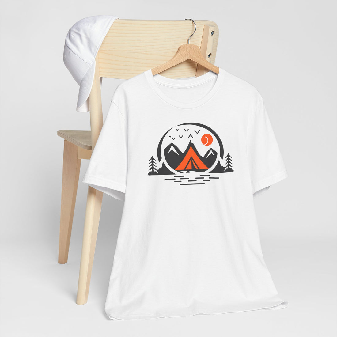 Mountain Camping T-shirt | Adventure Nature Design | Outdoor Enthusiast Graphic Tee