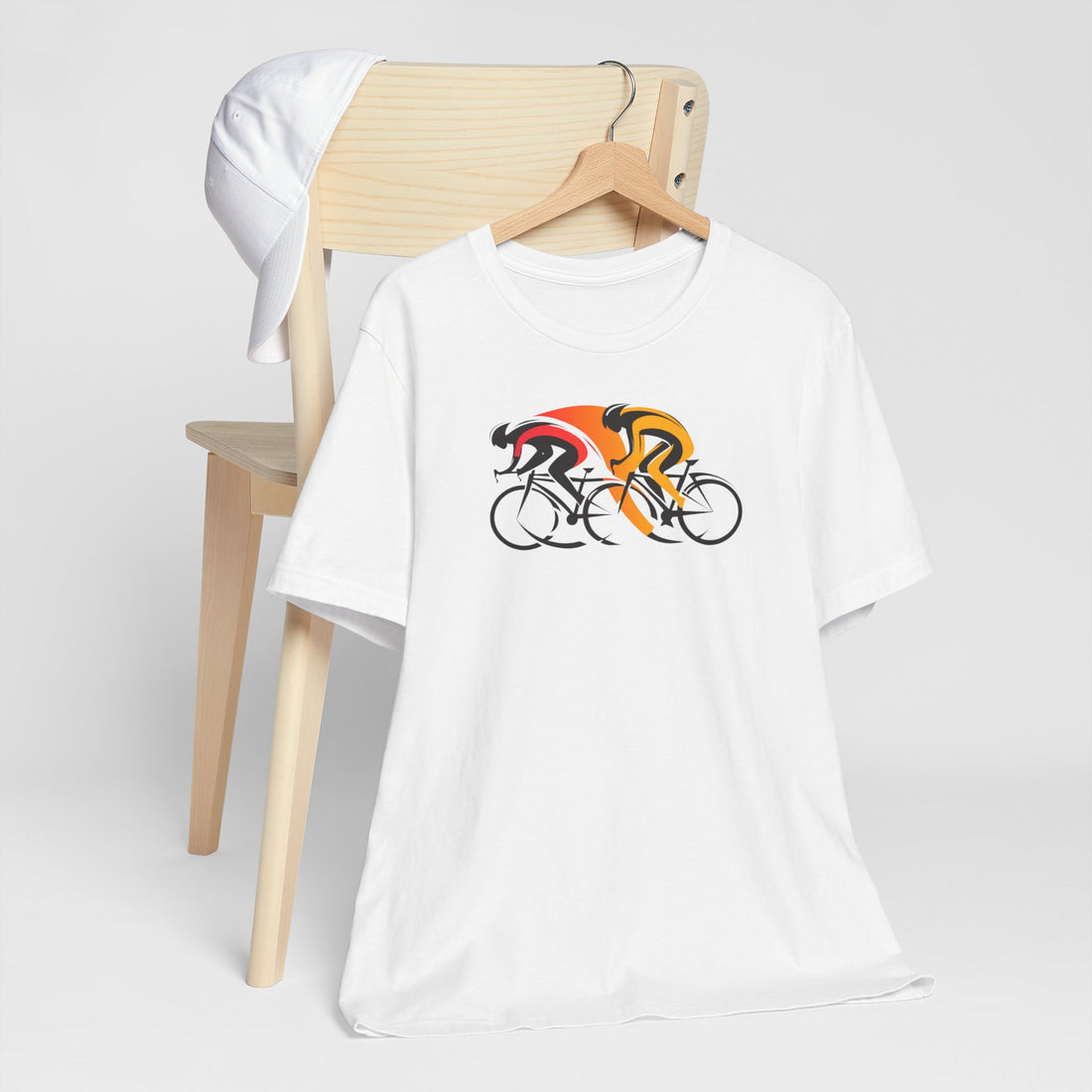 Cycling Duo T-shirt | Bold Racer Design | Perfect Gift for Cyclists