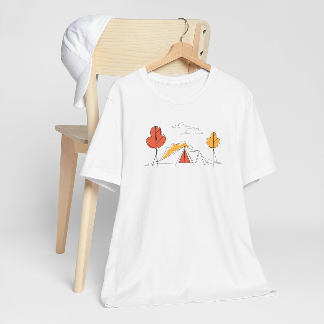 Minimalist Camping T-shirt | Outdoor Adventure Design | Camping Lover Gift Tee