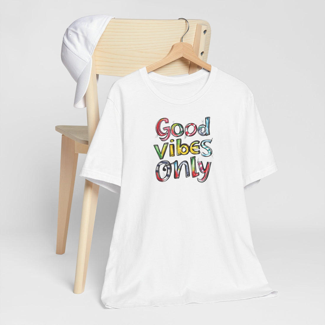 Good Vibes Only T-shirt | Colorful Positive Message | Inspirational Gift Tee