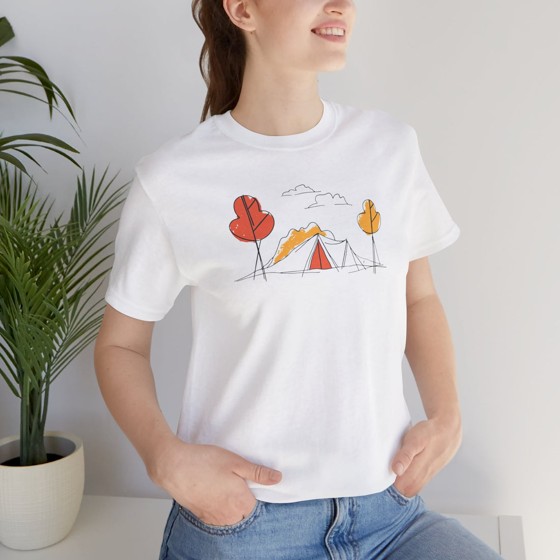 Minimalist Camping T-shirt | Outdoor Adventure Design | Camping Lover Gift Tee