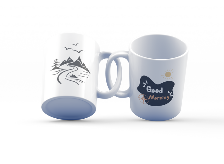 Good Morning Mountain Adventure Mug | Scenic Mountain Design | Outdoor Enthusiast's Coffee Mug