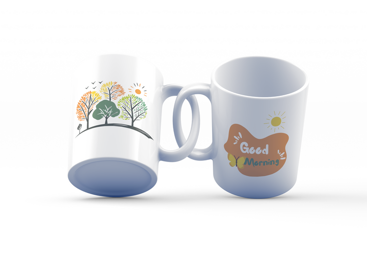 Nature Tree Mug | Colorful Forest Design | Eco-Inspired Coffee Mug for Nature Lovers