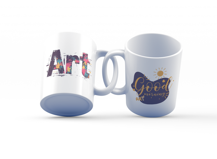 Good Morning Art Mug Set | Colorful Art & Inspiration Design | Perfect for Artists & Creatives