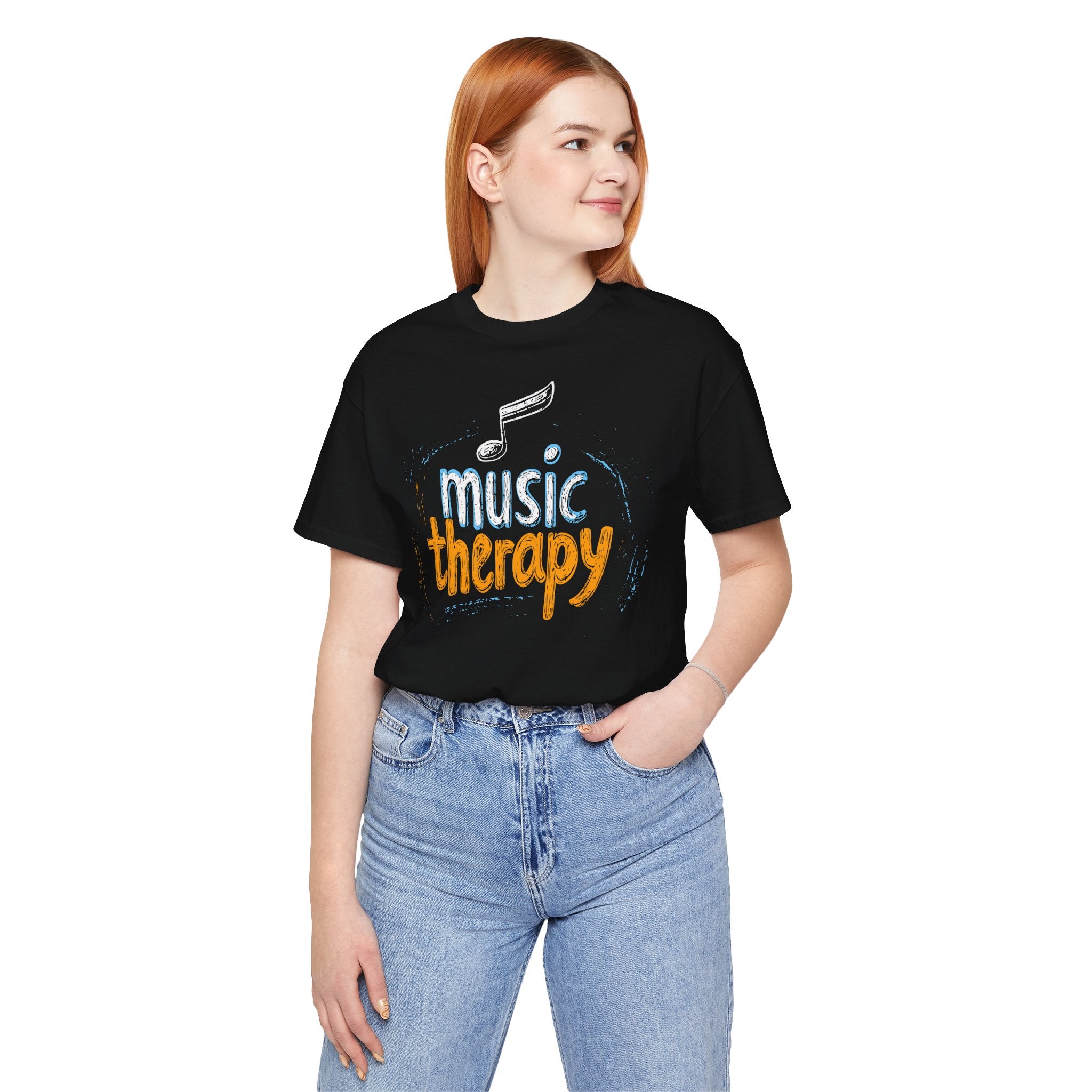 Music Therapy T-Shirt – Relaxing Music Lover Tee – Mental Health Gift UK