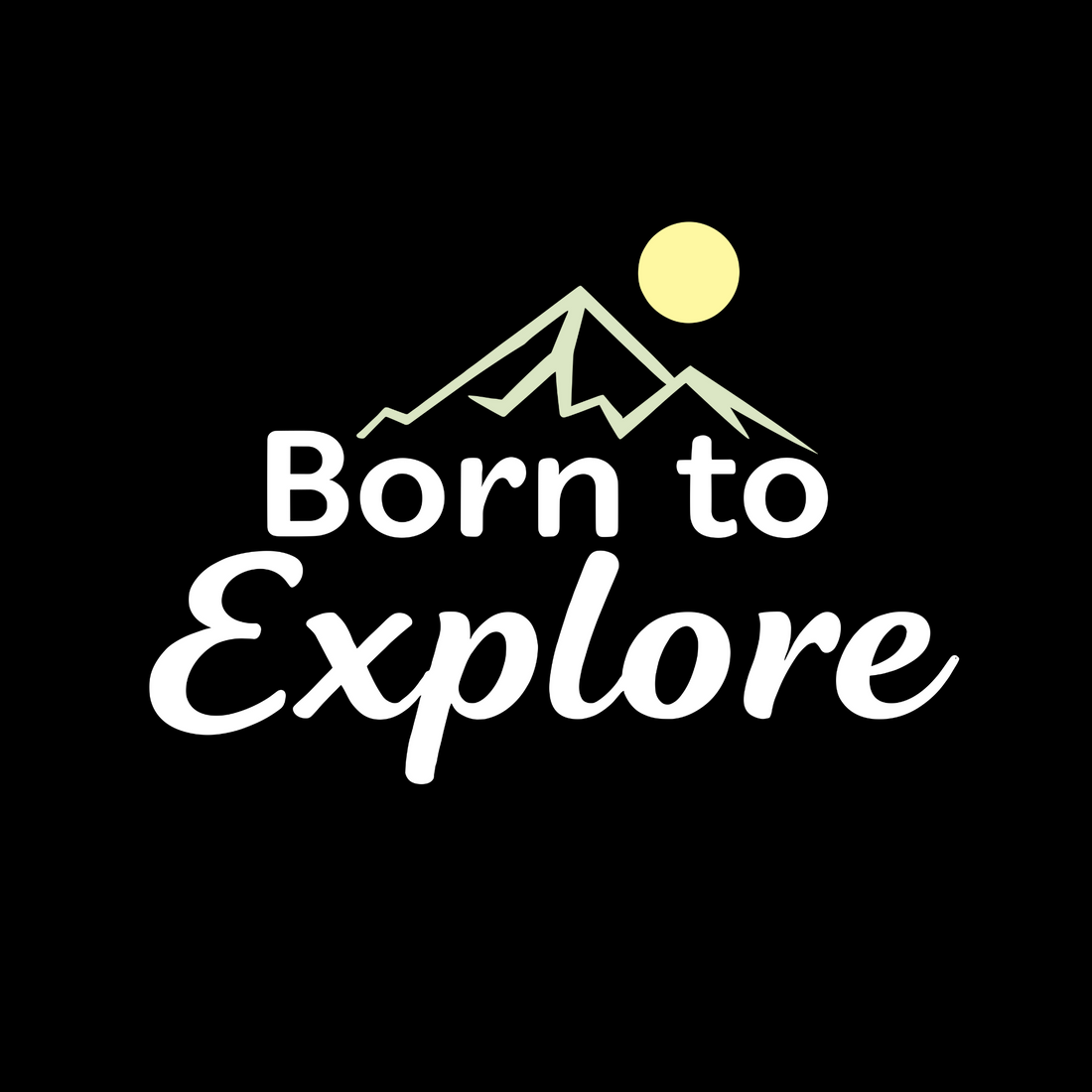 Born-To-Explore-T-Shirt - Outdoor-Adventure-Mountain-Tee - Wanderlust-Explorer-Shirt - Nature-Hiking-Graphic-Tee - Minimalist-Travel-Apparel