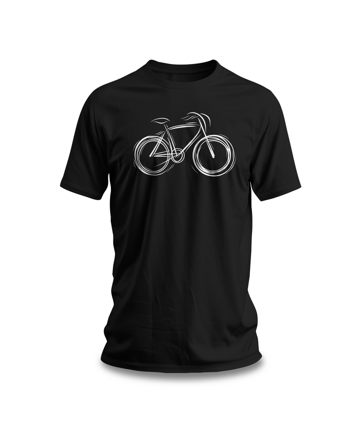 Minimalist Bike T-Shirt | Artistic Bicycle Design | Perfect Gift for Cycling Enthusiasts