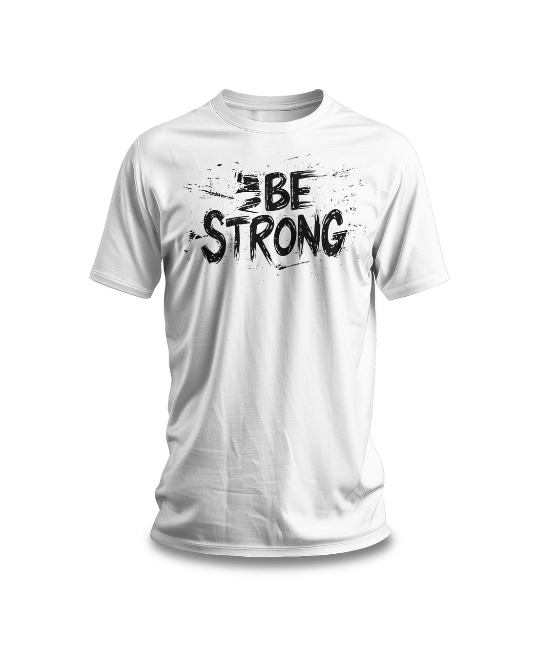 Be Strong T-Shirt | Black Cotton Tee with Motivational Text Design | Stylish and Comfortable Unisex Shirt