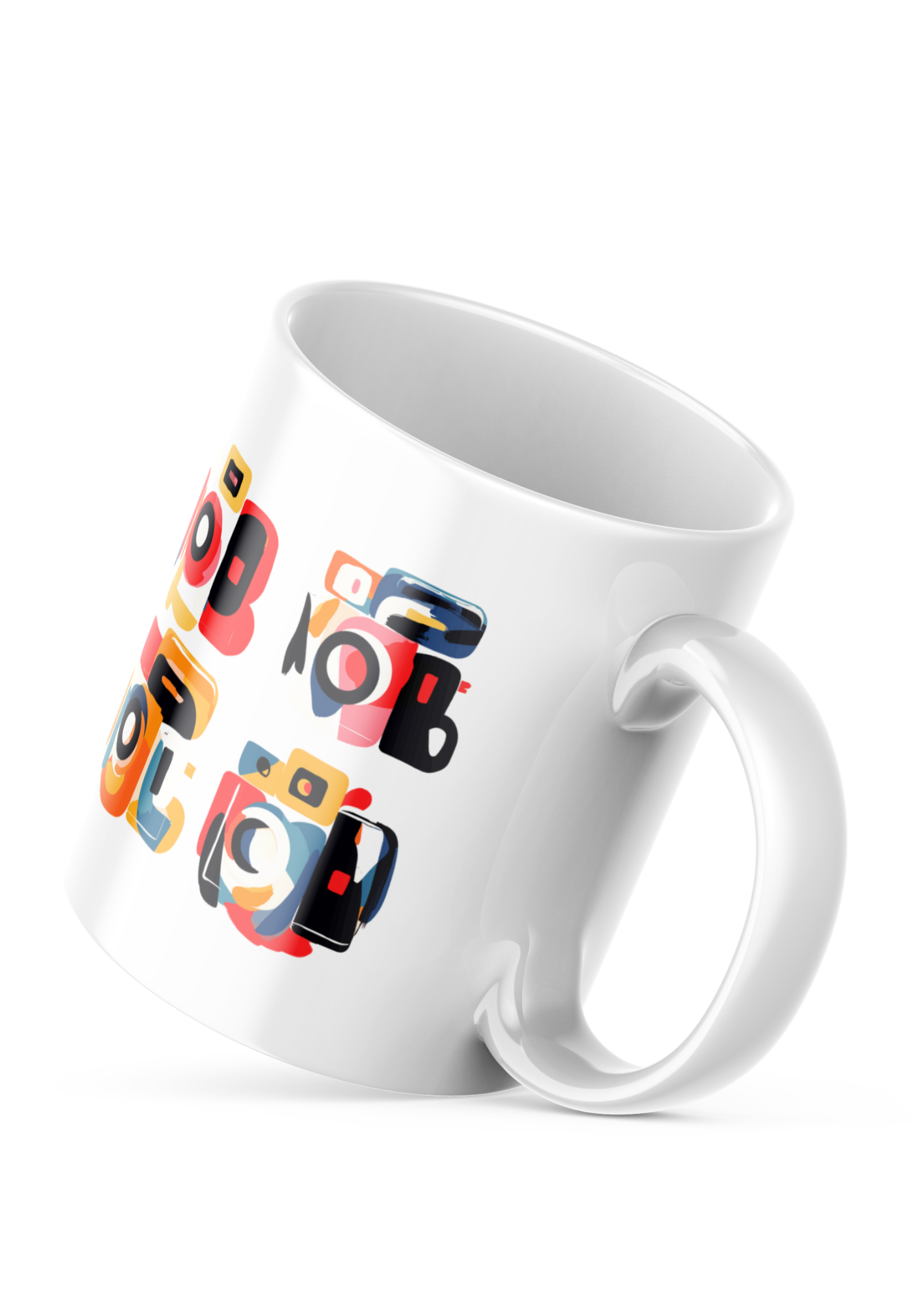 Photography slogan mug – Pictures Speak More – creative coffee cup UK