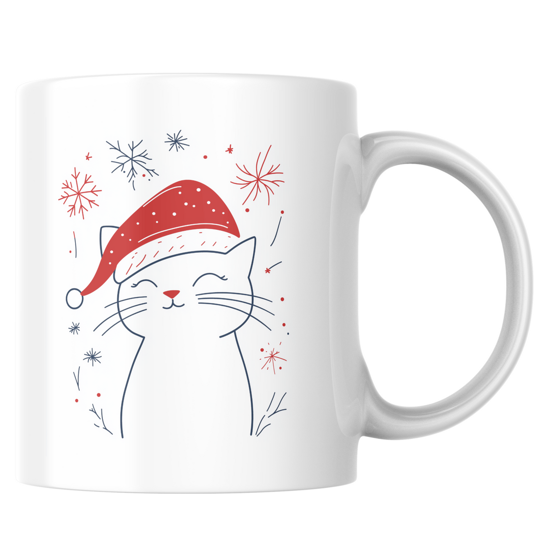 Christmas Cat Good Morning Mug | Festive Holiday Mug | Perfect Gift for Cat Lovers