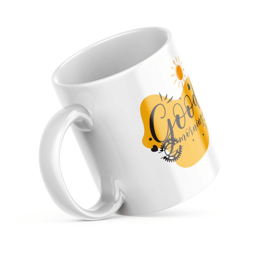 Cyclist Good Morning Mug Set | Energetic Cycling Design | Perfect for Bike Lovers