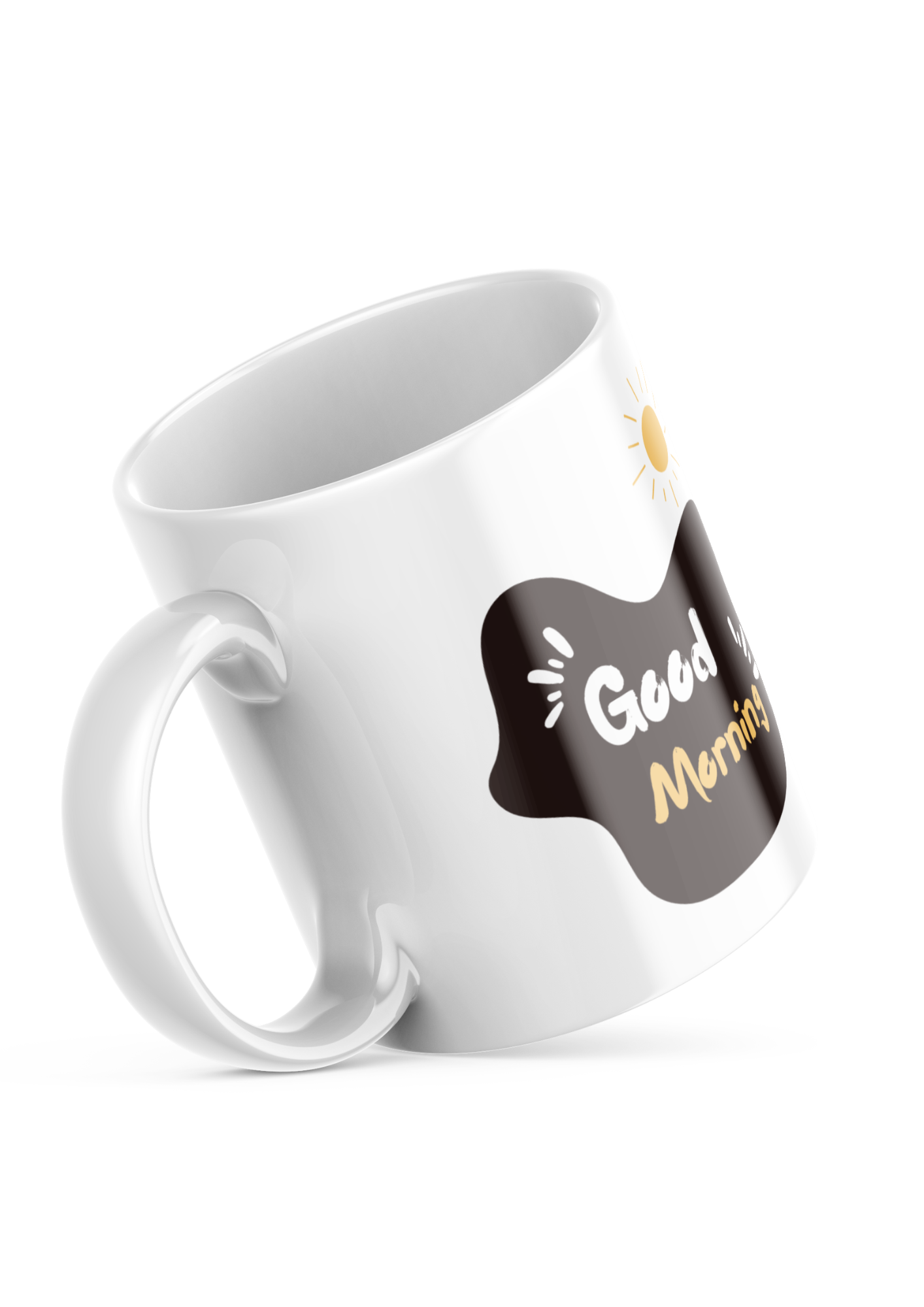 Adventure themed camping mug with lantern artwork – outdoor coffee cup UK