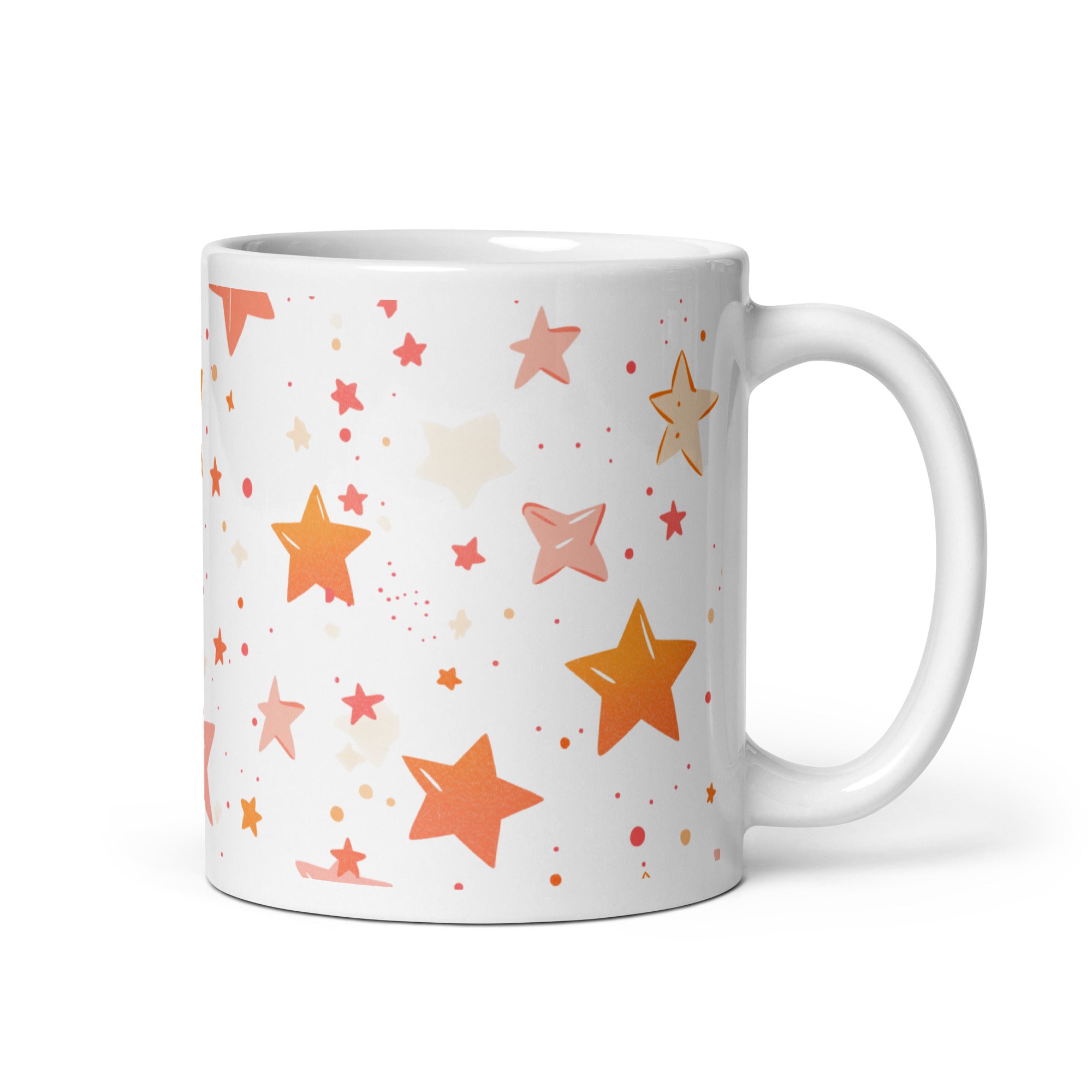 Pastel stars mug 11oz dishwasher and microwave safe