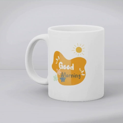 Watercolor couple mug in eco box, perfect gift for couples