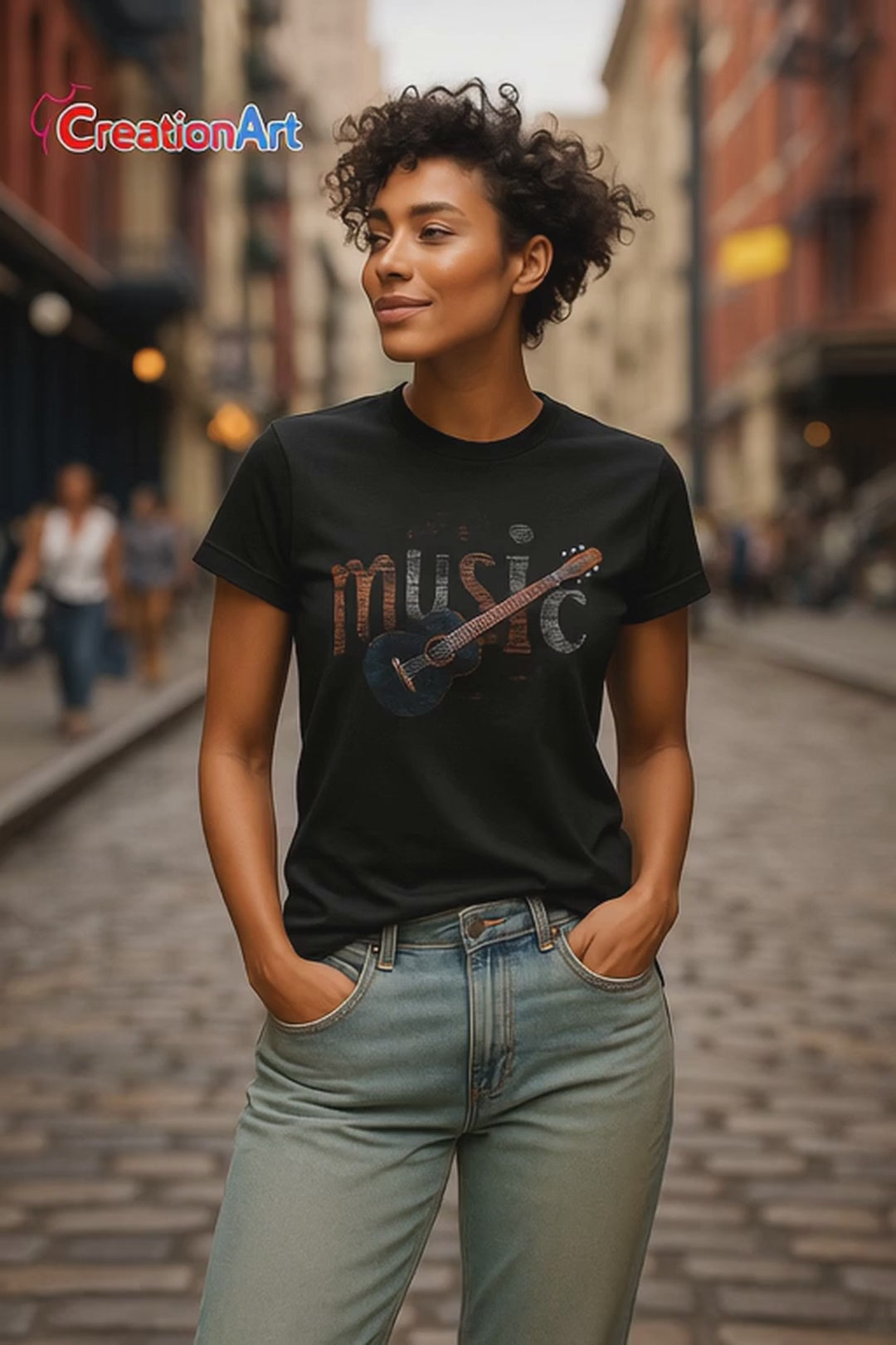 music-guitar-graphic-tshirt