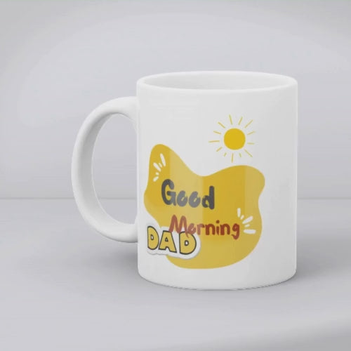 Best Dad sports mug with football and basketball print