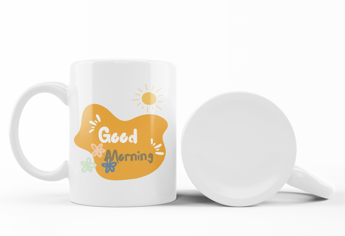 Watercolor couple mug in eco box, perfect gift for couples