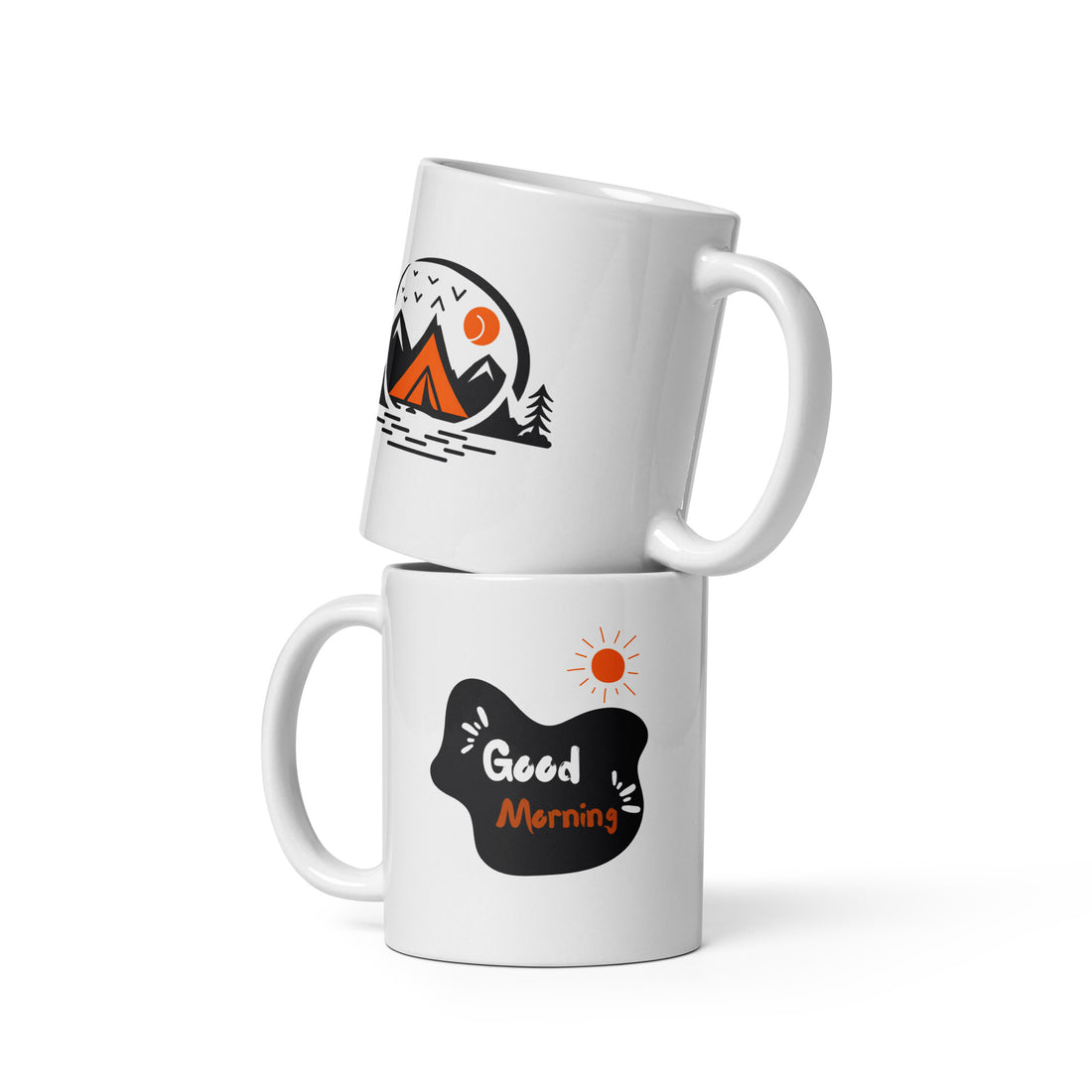 Good Morning Adventure Mug Set | Camping & Mountain Design | Perfect for Nature Lovers