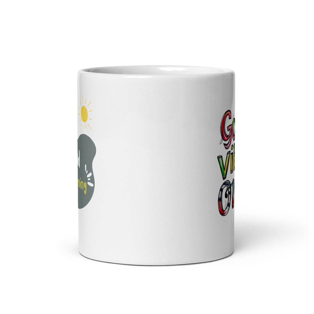 Good Vibes Only & Good Morning Mug Set | Positive Energy Mugs | Start Your Day Right!