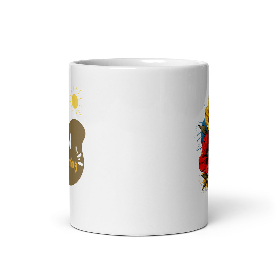 Vintage Wildflower Mug Set | Bold Floral Design | Colorful Good Morning Mugs