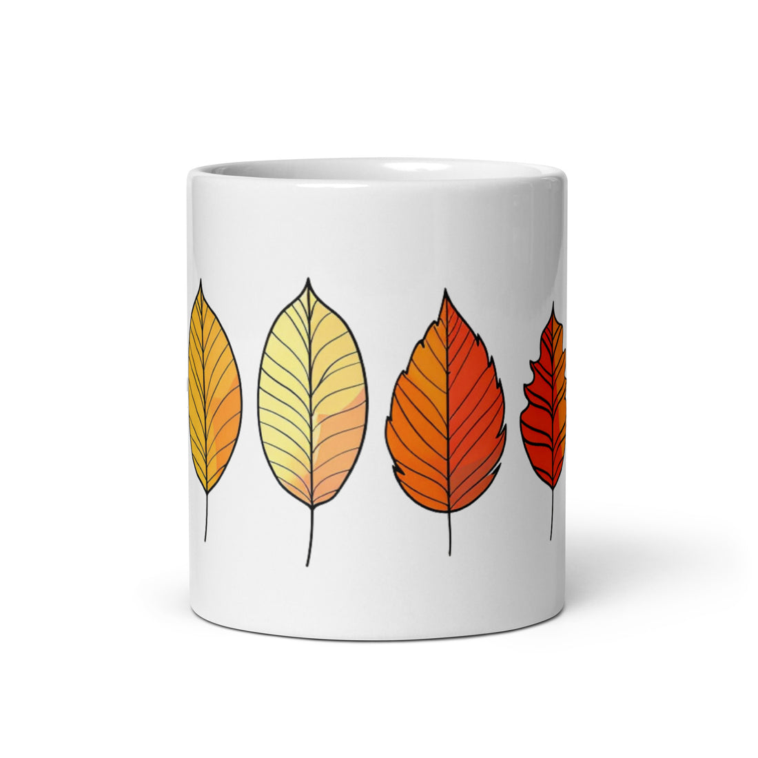 Autumn Leaves Mug Set | Fall Season Inspired Drinkware | Cozy Coffee Mugs for Fall Lovers