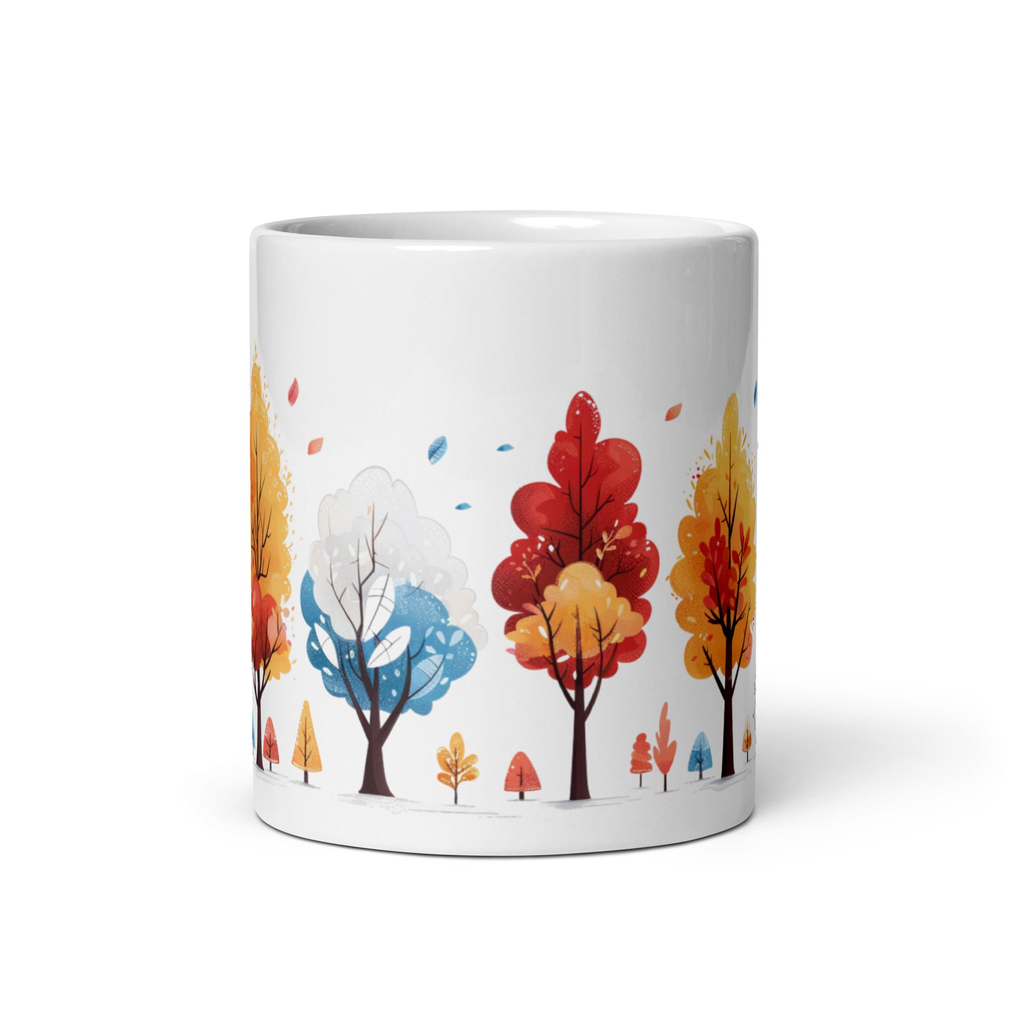 with Colorful Tree and Falling Leaves Design, Perfect Gift for Nature Lovers