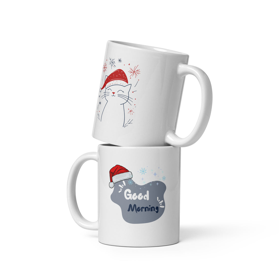 Christmas Cat Good Morning Mug | Festive Holiday Mug | Perfect Gift for Cat Lovers