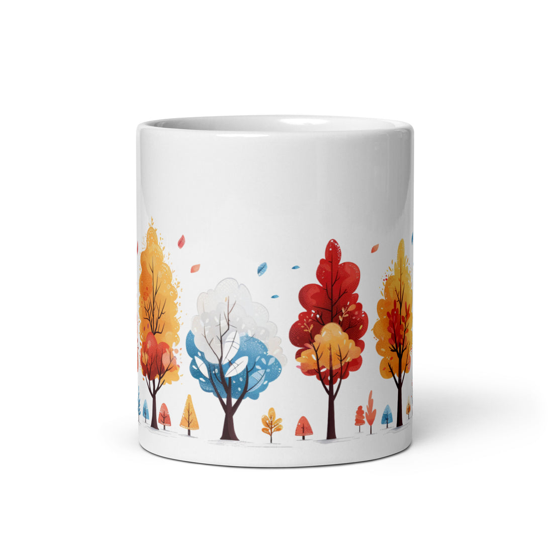 Colorful Seasons Mug Set | Enchanting Tree Design | Perfect for Nature Lovers