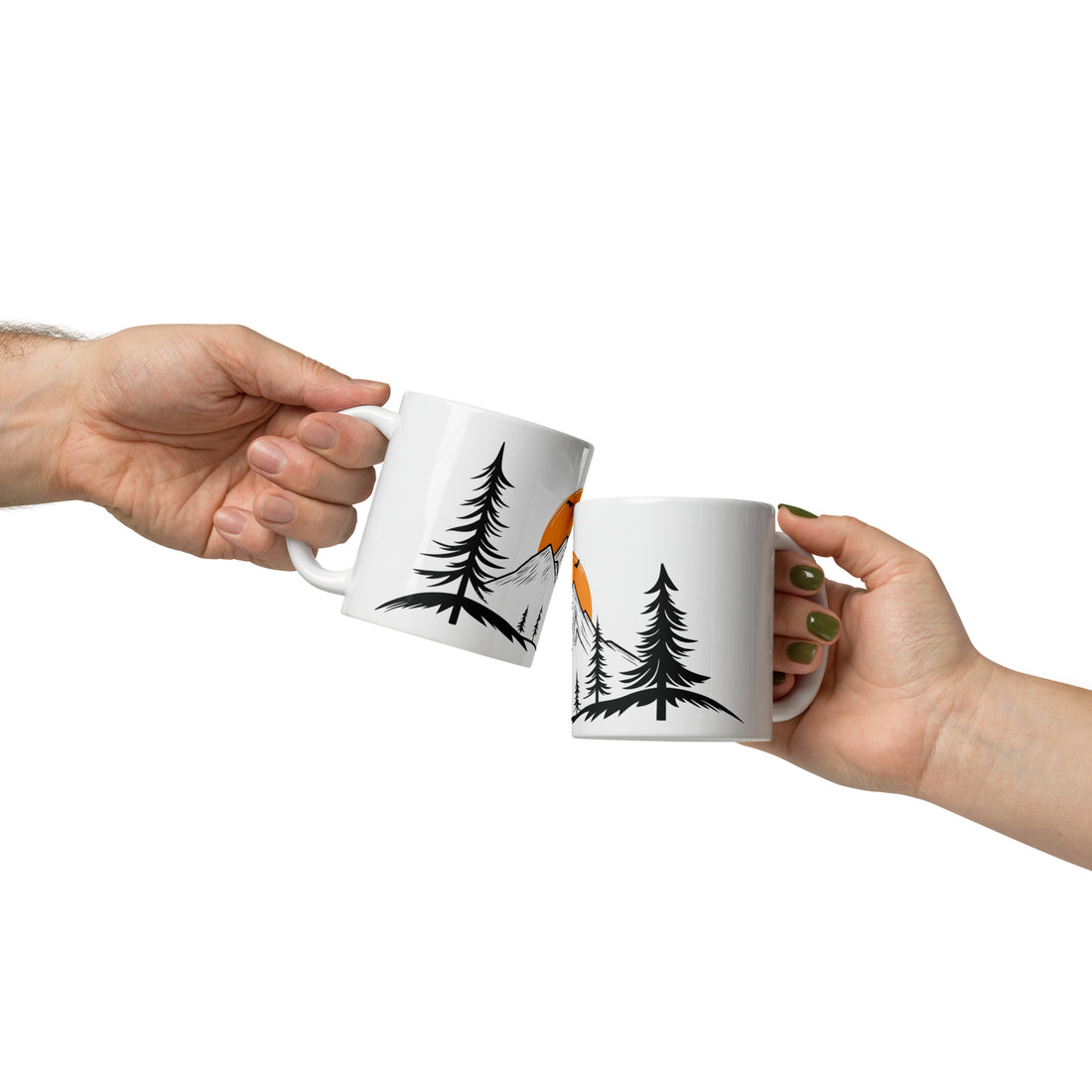 Mountain Sunrise Adventure Mug | Scenic Nature Design for Outdoor Lovers