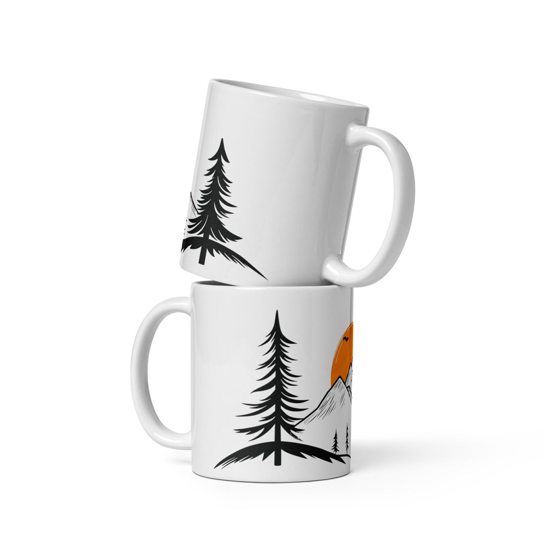 Mountain Sunrise Adventure Mug | Scenic Nature Design for Outdoor Lovers