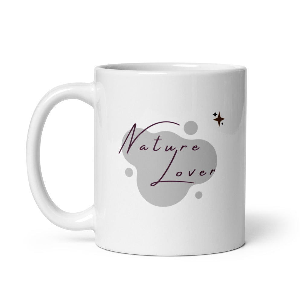 Minimalist outdoor lover mug – black and white eco-friendly cup