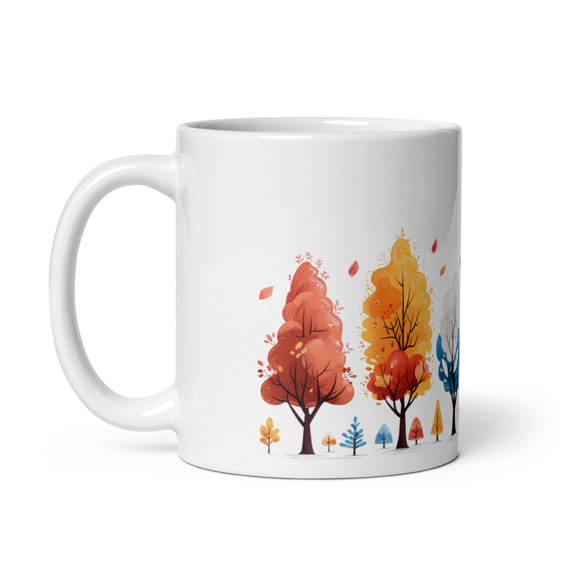 Colorful Seasons Mug Set | Enchanting Tree Design | Perfect for Nature Lovers