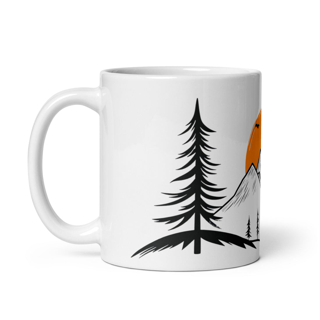 Mountain Sunrise Adventure Mug | Scenic Nature Design for Outdoor Lovers