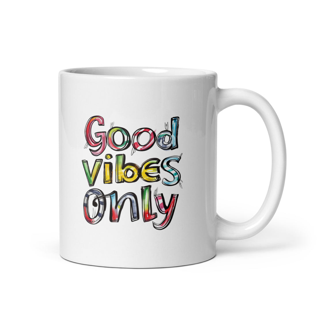 Good Vibes Only & Good Morning Mug Set | Positive Energy Mugs | Start Your Day Right!