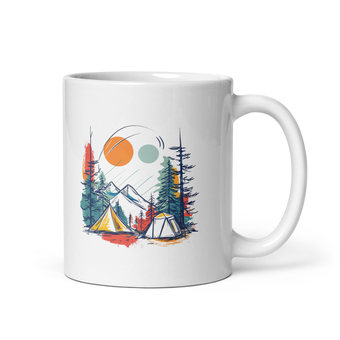 Good Morning Adventure Mug Set | Camping & Nature Scene | Perfect for Outdoors Lovers