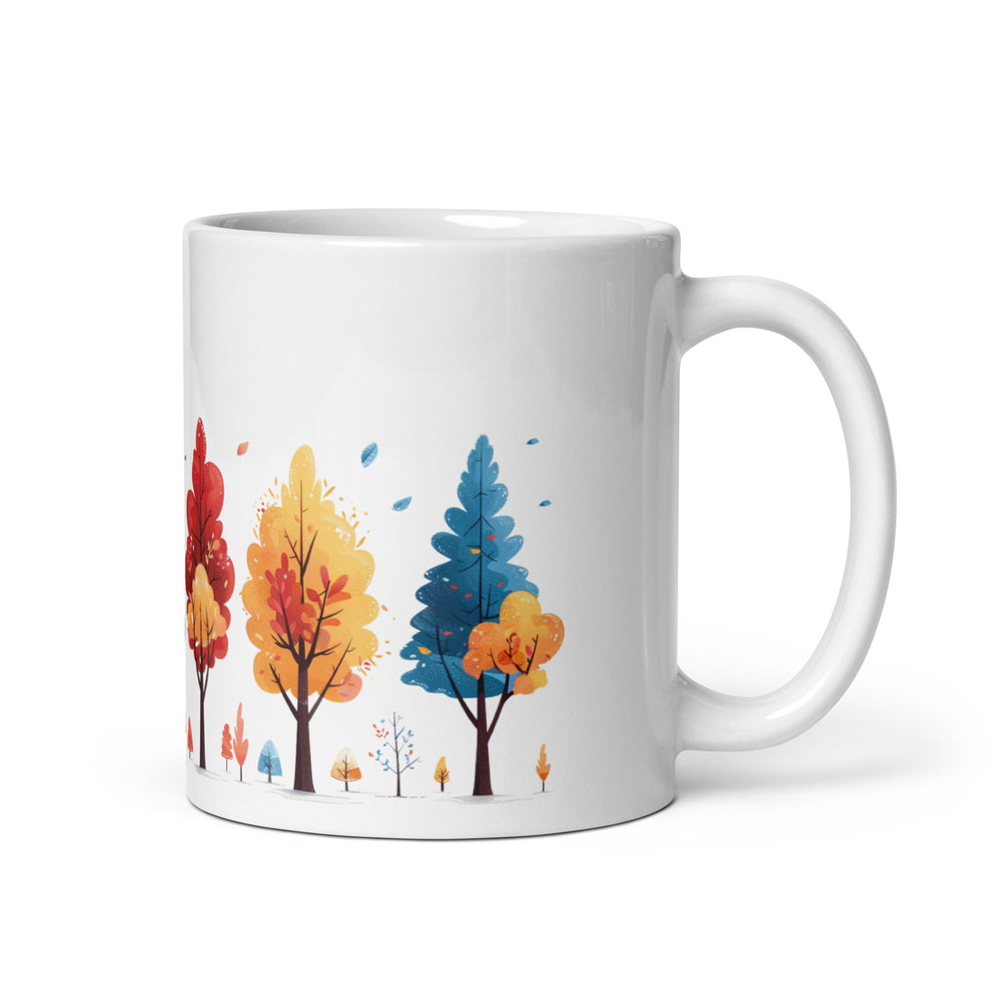 Colorful Seasons Mug Set | Enchanting Tree Design | Perfect for Nature Lovers
