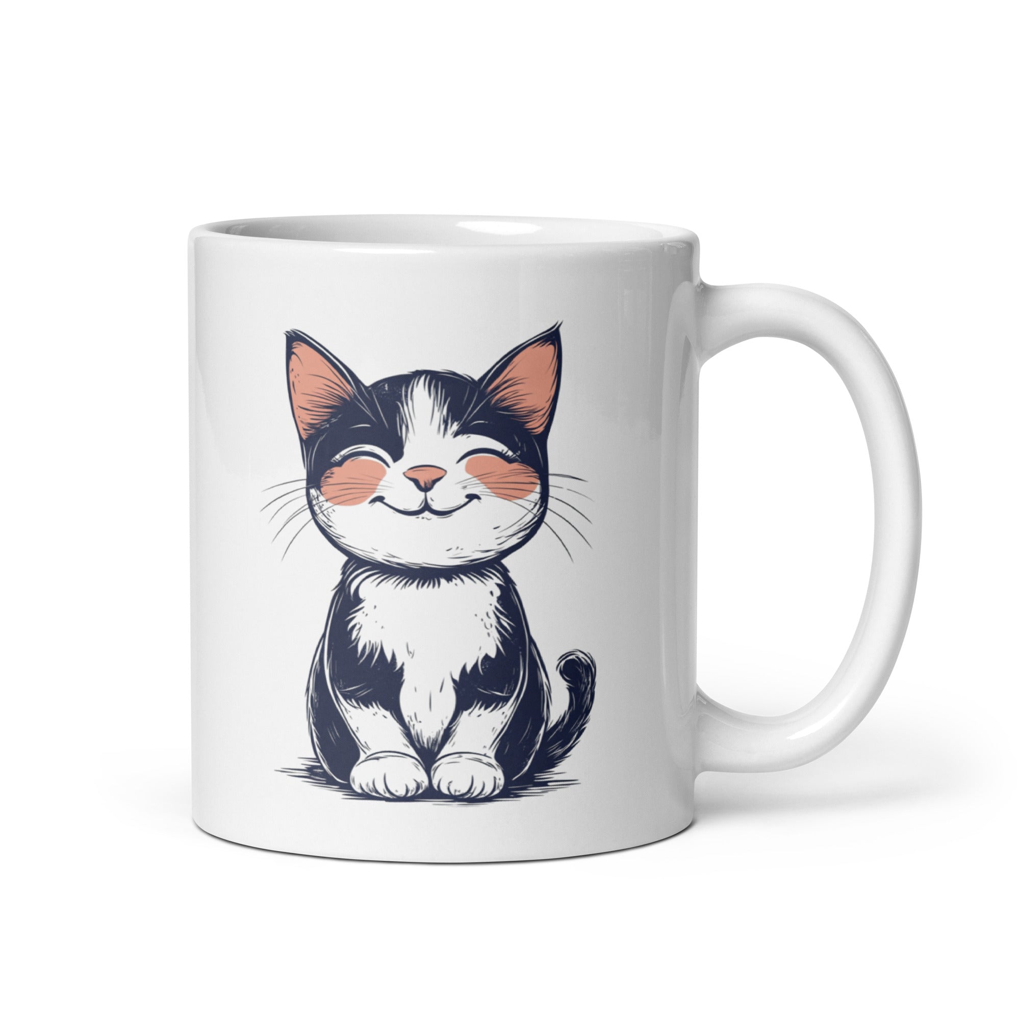  Cat mug in gift box, cute kitten coffee cup, perfect for gifting